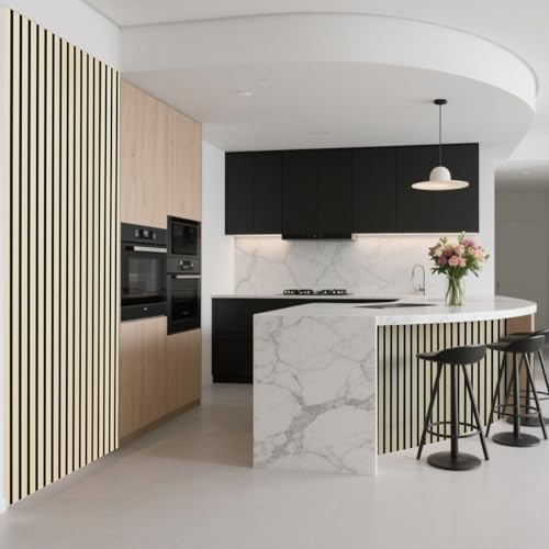 Art3d Roll-Flat Acoustic Wood Slat Wall Panel, 95.3 x 23.8 in - Image 3