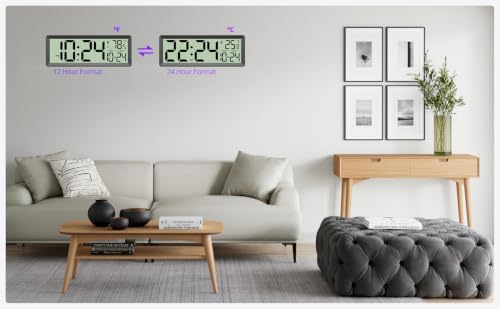 14" Large Digital Wall Clock Battery-Operated - Image 6