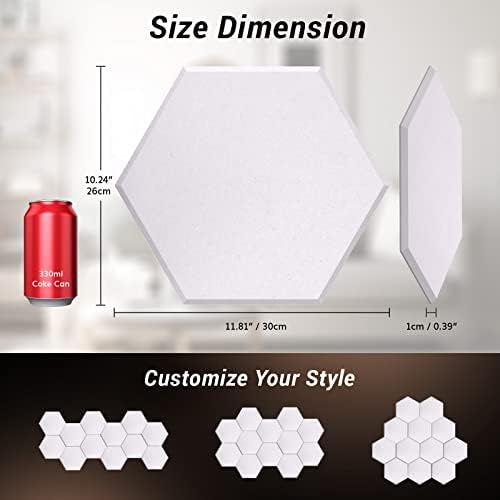 TONOR 36 Pack High Density Hexagon Acoustic Panels - Image 5