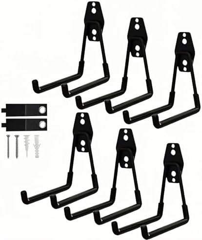 6 Pack Garage Hooks Heavy Duty by TEBGEAG