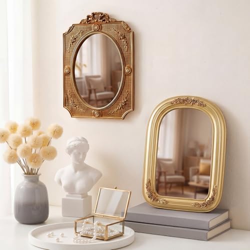 Wonderjune 5 Pcs Vintage Gold Mirror Set - Image 5