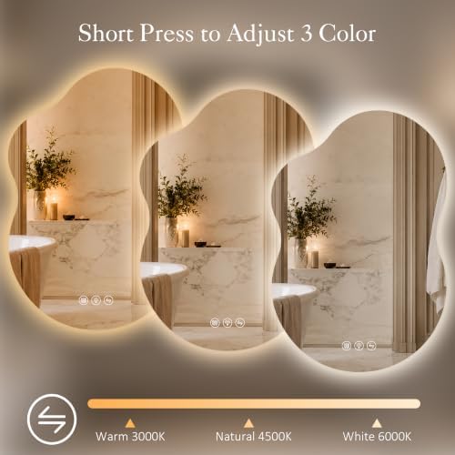 Saliwa Cloud LED Mirror for Bathroom - Image 4