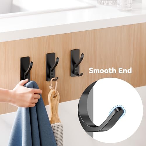 10-Pack Self Adhesive Towel Hooks: Extra Strong 13LB, Stainless Hook - Image 3
