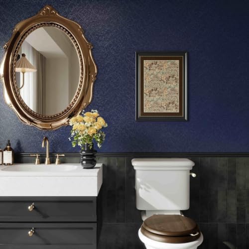 Dark Blue Peel Stick Wallpaper for Textured Walls Enhanced-Grip Adhesive - Image 7