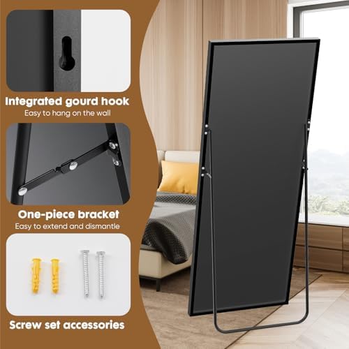 NEWBULIG Full Length Floor Mirror 64"x21", Body Standing Mirror - Image 5