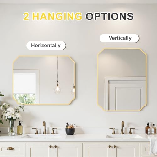 Gold Vanity Bathroom Mirror - Image 5