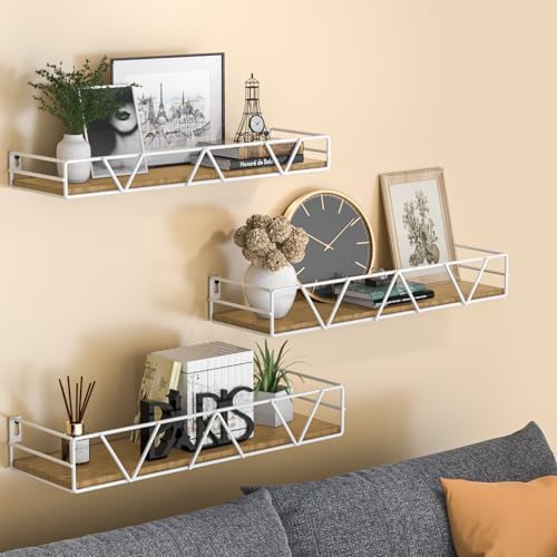 Floating Shelves Set of 3, Wood Wall Shelf, Farmhouse Shelf - Image 2