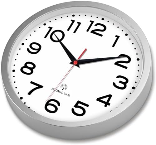 Roymnie 14 Inch Atomic Wall Clock, Battery Operated Silent Non Ticking - Image 3