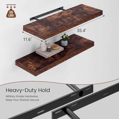 Heimlove 36 Inch Long Floating Shelf - Image 3
