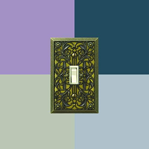 Amerelle 65TAB Filigree Wallplate, 1 Toggle, Antique Brass - Image 5