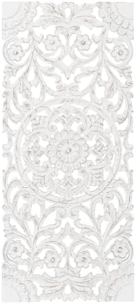 JFY Designs Oliver Hand Carved Wood Medallion Wall Panels Bedroom Décor by JUSTFORYOUDESIGNS