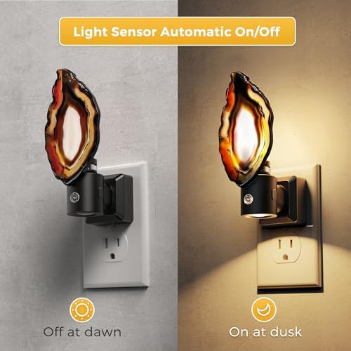 L LOHAS LED Night Light, Night Lights Plug into Wall, Agate Nightlight - Image 5