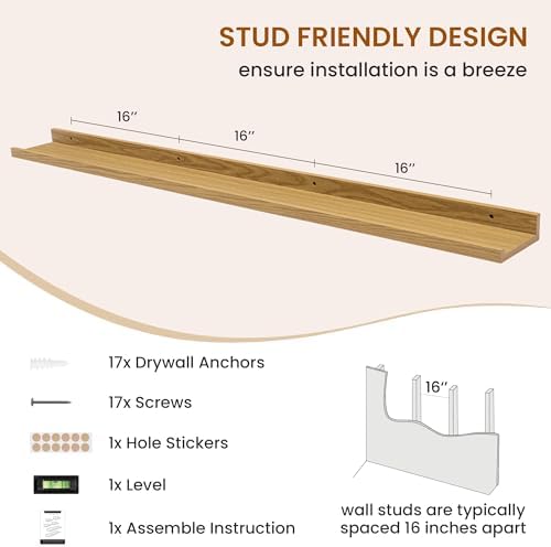 Picture Ledge Shelf, Floating Shelves - Image 5