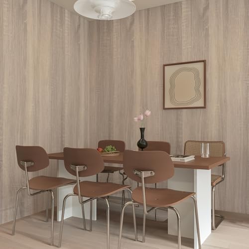 Boobest Large Size Wood Contact Paper 48"x354" Light Oak Wood Wallpaper - Image 3