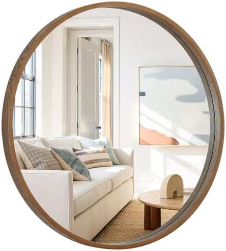 WallBeyond Round Wood Mirror by WallBeyond