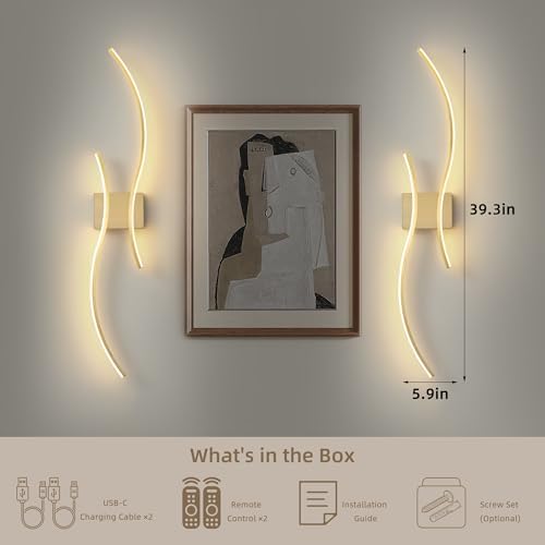 Wireless Wall Sconces Set of Two - Image 7