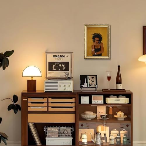 Gold Framed Black Woman Wall Art, Stylish Woman Portrait Print - Image 6