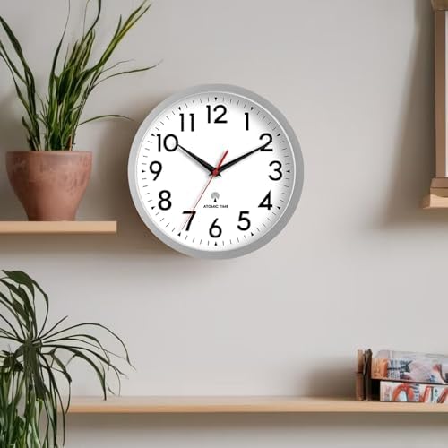 DAXSMY 10 Inch Atomic Wall Clock, Battery Operated Silent Non Ticking - Image 3