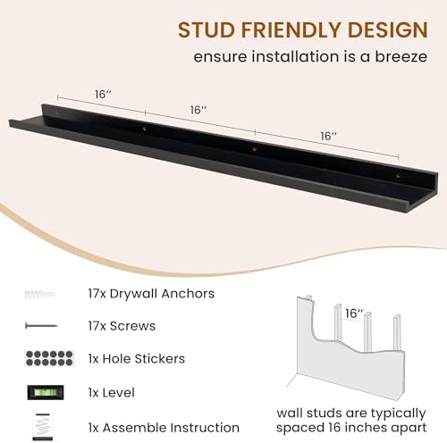 Picture Ledge Shelf, Floating Shelves - Image 5