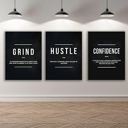 Yetaryy Motivational Poster Inspirational Wall Art 3 Pieces Canvas Painting - Image 5