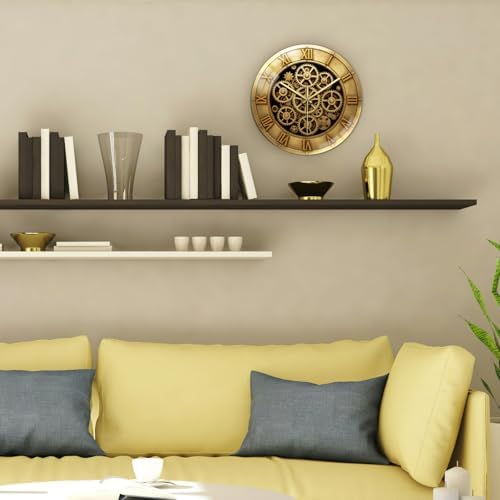 peacoblue 3D Gear Wall Clocks Battery Operated - Image 3