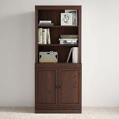 JAHRSTIM Halston 5-Tier Tall Deep Cabinet Bookcase - Image 2