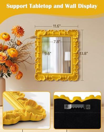 Mirror Wall Decor with Resin Frame - Image 4
