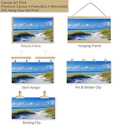 Wall Art Peaceful Beach Landscape Canvas Wall Print - Image 6