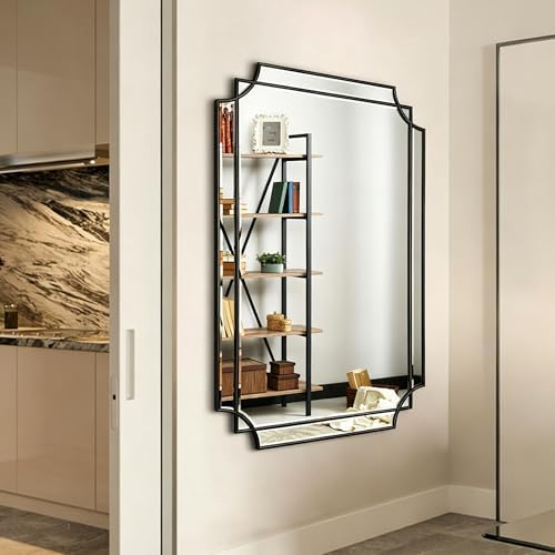 48"x31.6" Large Rectangle Beveled Mirror - Image 7
