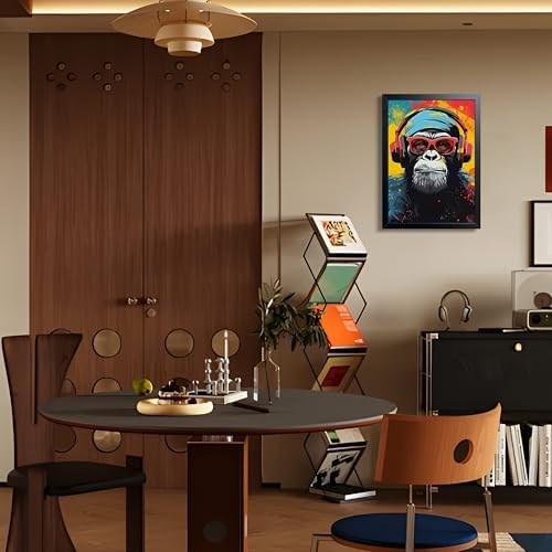 Framed Cool Monkey Wall Art, - Image 2