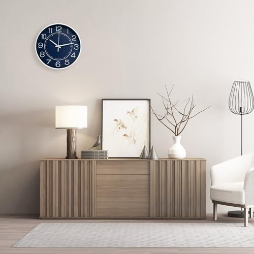 HZDHCLH 12 Inch Modern Wall Clock Battery Operated Silent Non Ticking - Image 5
