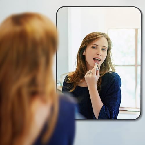 DESBING Black Bathroom Mirror, Decorative Rectangular Vanity Mirror - Image 4