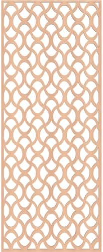 Resort Decorative Pierced Fretwork Wood Wall Panels, 17 3/8"W x 44 3/8"H x 1/4"T - Image 4
