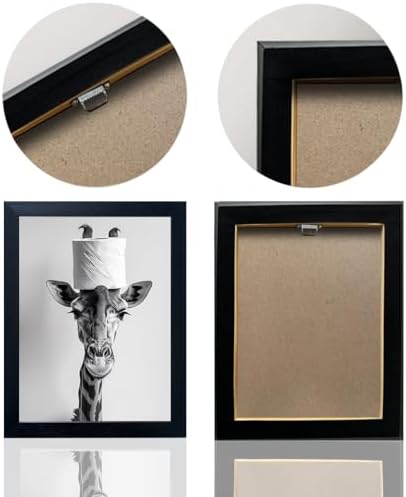 Funny Animal Bathroom Wall Art Giraffe - Image 4