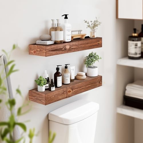 Floating Shelves, 24 x 7 Inch Fireplace Mantel - Image 4