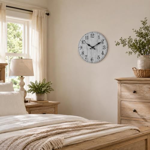 14 Inch Wall Clock, Silent Battery Operated Analog Clock - Image 6