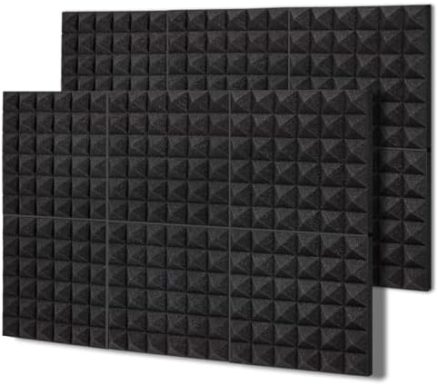 TroyStudio Thick Acoustic Foam Panels, Dense Soundproof Padding Tile, Recording by TroyStudio