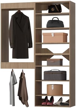 Modular Closet System, Wood Closet Tower Storage by Unknown