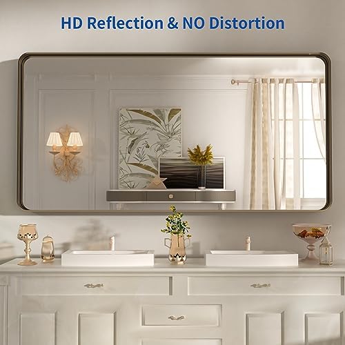 WEER Bronze Bathroom Vanity Mirror 60X36 Inch - Image 2