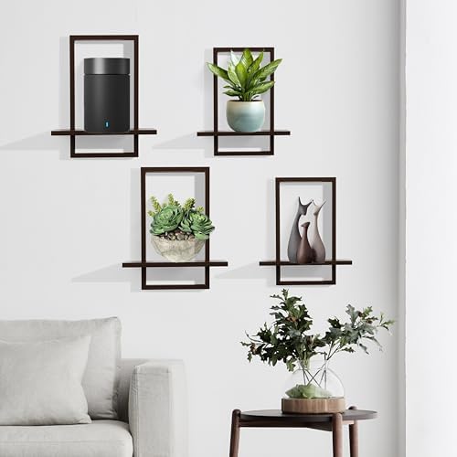 Floating Shelves for Wall, Decorative Wall Shelves, Plants Shelf Framed - Image 5