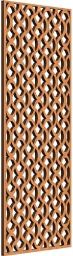 Resort Decorative Pierced Fretwork Wood Wall Panels, 11 3/8"W x 29 3/8"H x 3/8"T by EkenaMillwork