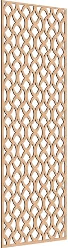 Resort Decorative Pierced Fretwork Wood Wall Panels, 29 3/8"W x 74 3/8"H x 1/4"T by EkenaMillwork