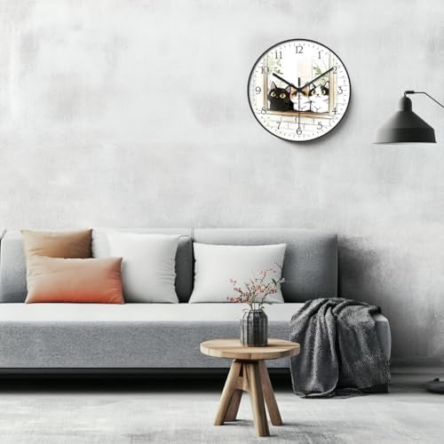 8 inch Decorative Wall Clock Battery Operated - Image 5