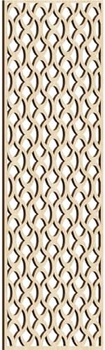 Resort Decorative Pierced Fretwork Wood Wall Panels, 19 3/8"W x 49 3/8"H x 3/8"T by EkenaMillwork