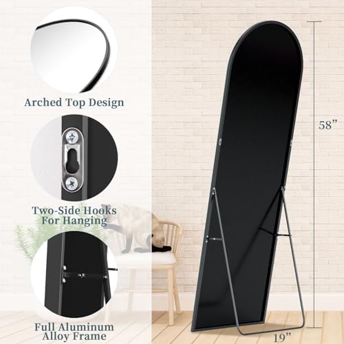 58"x19" Arched Full Length Mirror - Image 5