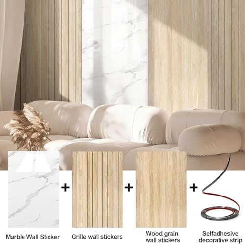 Chejiaye Peel and Stick 3D Wall Panel -15.75"x118"Soundproof Self-Adhesive Wall - Image 2