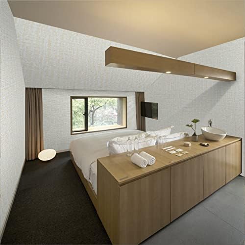 Peel and Stick Wallpaper Beige Grass Cloth Wall Paper - Image 5