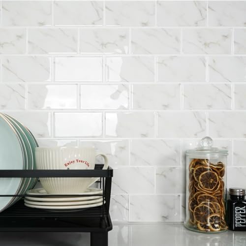 STICKGOO 10-Sheet Subway Tile Peel and Stick Backsplash, Self Adhesive Vinyl - Image 4