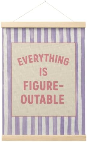 FGFK Everything Is Figureoutable Inspirational Wall Art Poster Hanger Frame by WelcometoFGFKhome