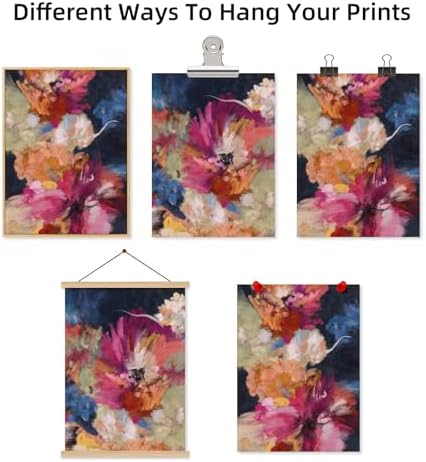 Colorful Abstract Wall Art Decor Modern Flower Canvas Wall Art Abstract Flower - Image 7